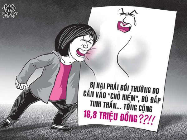 Cắn ngực một cái, bị đòi hơn 16 triệu đồng - Ảnh 1.