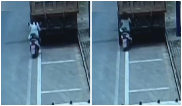 D&aacute;n mắt v&agrave;o điện thoại, c&ocirc; g&aacute;i trẻ phải kh&acirc;u 30 mũi sau c&uacute; va chạm mạnh với xe tải - Ảnh 2.