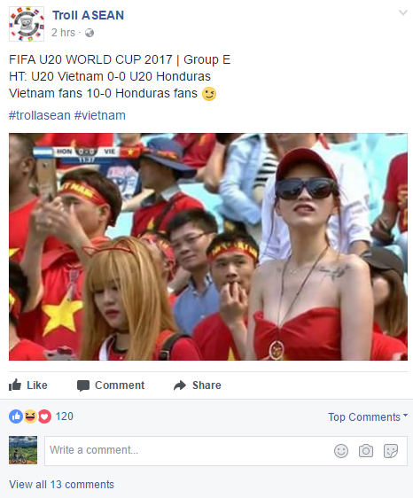 Fan nữ Việt Nam gây sốt trên khán đài World Cup vì quá sexy - Ảnh 2.