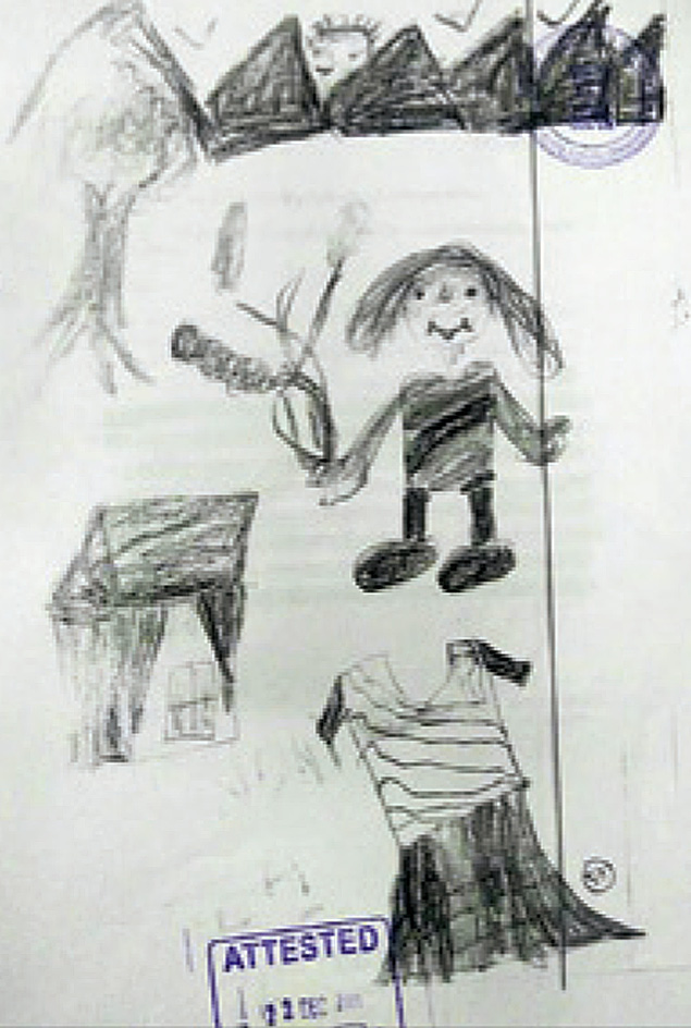 Bức vẽ nguệch ngoạc của cô bé 10 tuổi vạch trần người chú mất nhân tính, xâm hại tình dục cháu gái - Ảnh 1.