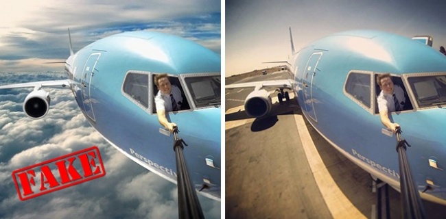 Sự thật bất ngờ đằng sau tấm ảnh selfie trên máy bay ai nhìn cũng thấy thích - Ảnh 1.