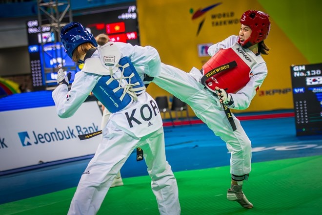 Taekwondo Việt Nam lần đầu tiên giành huy chương bạc thế giới - Ảnh 2.