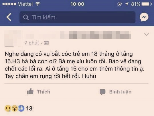 Hoang mang tin trẻ bị bắt cóc trong khu dân cư ở Sài Gòn - Ảnh 1.