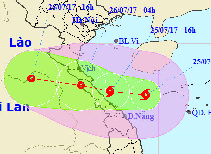 Chiều tối nay, bão số 4 mạnh cấp 8 đổ bộ vào Hà Tĩnh-  Quảng Trị - Ảnh 1.