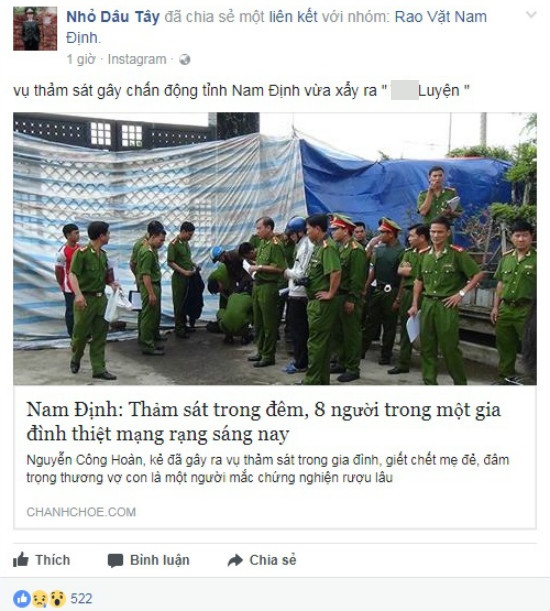 Điều tra người tung tin đồn Thảm s&aacute;t tại Nam Định, 8 người thiệt mạng - Ảnh 1.
