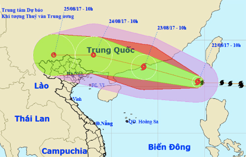 Bắc Bộ mưa to từ ngày mai do ảnh hưởng của bão số 6 - Ảnh 1.