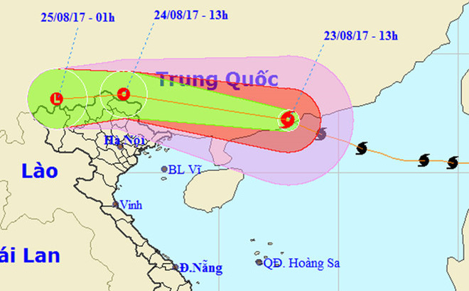 Bão số 6 đã đổ bộ vào Trung Quốc, sẽ ảnh hưởng bao trùm toàn miền Bắc nước ta - Ảnh 1.