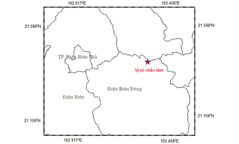 Động đất 3,9 độ richter tại Điện Biên - Ảnh 1.
