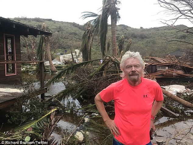 Quần đảo tư nhân của tỷ phú Richard Branson tan hoang sau siêu bão Irma - Ảnh 2.