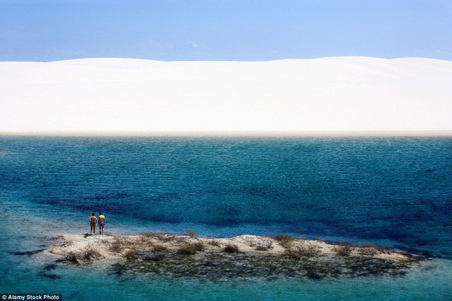Kỳ diệu cảnh sa mạc biến thành hàng ngàn hồ nước xanh biếc đẹp như tiên cảnh - Ảnh 2.