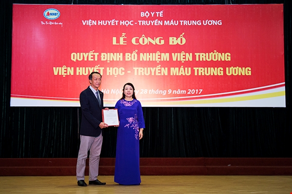 Người thay thế GS Nguyễn Anh Trí làm Viện trưởng Viện Huyết học Truyền máu TW là ai? - Ảnh 1.