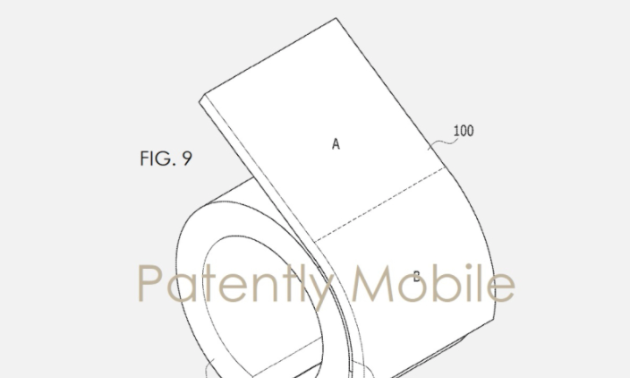 Lộ diện sáng chế smartphone uốn dẻo, đeo như vòng tay của Samsung? - Ảnh 1.