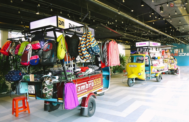 Hồi sinh Thuận Kiều Plaza, hàng chục chiếc xe lam cũ được tái chế đáng yêu để trở thành gian hàng buôn bán - Ảnh 4.