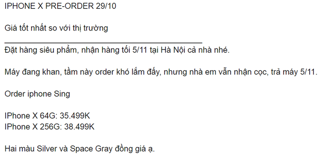 iPhone X loạn giá trước ngày về Việt Nam, đỉnh điểm đạt mức 50 triệu đồng - Ảnh 2.