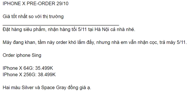iPhone X loạn gi&aacute; trước ng&agrave;y về Việt Nam, đỉnh điểm đạt mức 50 triệu đồng - Ảnh 2.