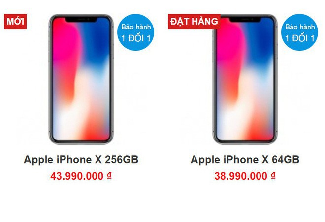 giá iphone x