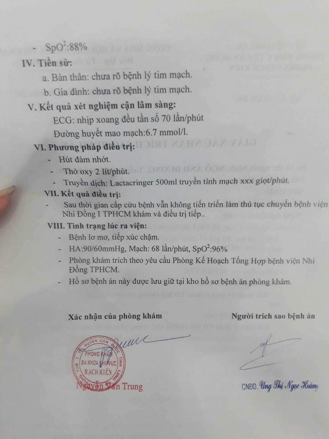 Người nhà tức tưởi “tố” phòng khám tắc trách khiến bé gái 9 tuổi chết oan uổng trên đường chuyển viện - Ảnh 2.