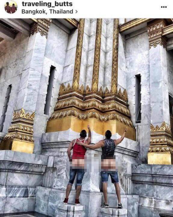 Tưởng thoát được Thái Lan, cặp đôi khoe vòng 3 tại đền thiêng bị cảnh sát bắt và phải trả giá đắt - Ảnh 3.