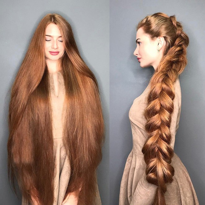 Từng bị rụng tóc đến hói cả đầu, nhờ những bí quyết nhỏ này cô gái Nga đã trở thành nàng Rapunzel đời thực vạn người mê - Ảnh 1.