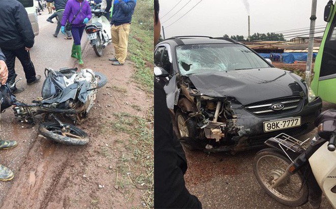 Đâm vào xe con đi ngược chiều, chiến sĩ bộ đội tử vong thương tâm - Ảnh 1. Đâm vào xe con đi ngược chiều, chiến sĩ bộ đội tử vong thương tâm - Ảnh 1.