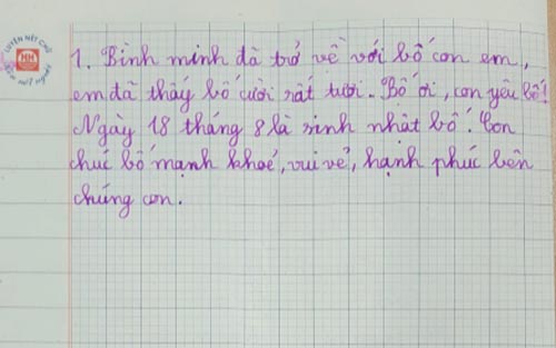 Bài văn tả mẹ nhưng lại ra bố của bé lớp 5 khiến ai cũng nghẹn ngào - Ảnh 4.