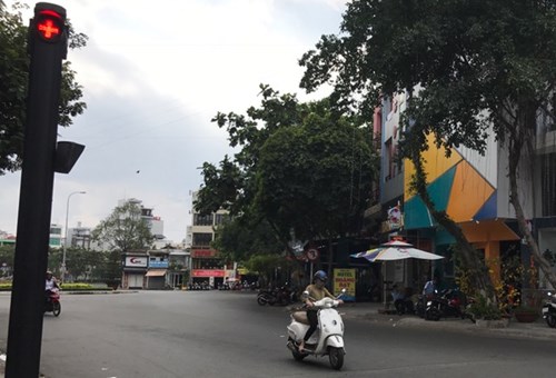Một mình lưu thông, nhưng vẫn dừng đèn đỏ - Ảnh 3.