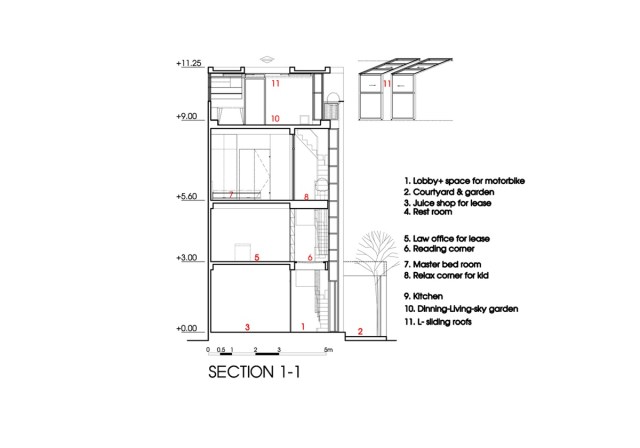 Ngôi nhà Gò Vấp làm báo Mỹ sững sờ: Chỉ rộng 27m2, bên ngoài thô ráp góc cạnh như gấp giấy, bên trong là không gian phi thường khôn tả - Ảnh 3.