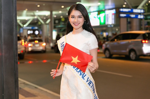 Thùy Dung tự tin nói tiếng Anh như gió, một mình mang 140 kg hành lý đến Nhật tham dự Miss International - Ảnh 3.