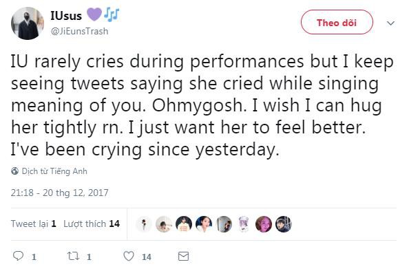 Fan đau lòng khi thấy IU khóc nức nở trên sân khấu sau lễ tang của Jonghyun - Ảnh 3.