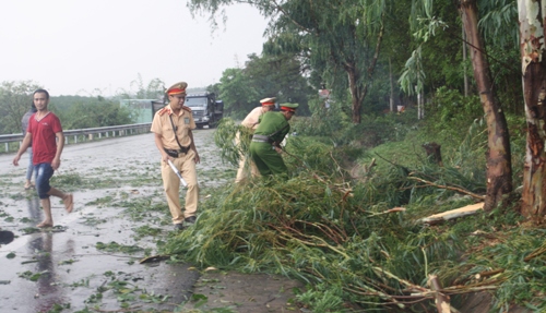 Gia Lai: Mưa đá kèm lốc xoáy khiến nhiều nhà tốc mái, cây đổ ngổn ngang - Ảnh 5.