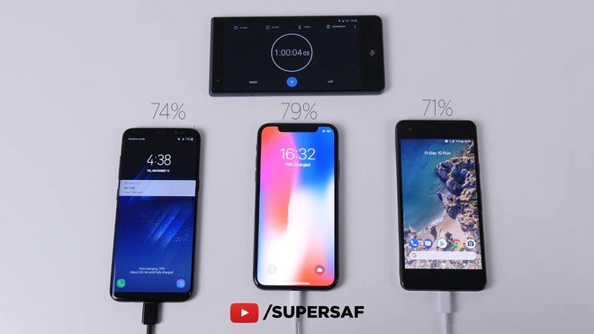 Samsung Galaxy S8 đánh bại Google Pixel 2 và iPhone X trong cuộc đọ sức về tốc độ sạc nhanh - Ảnh 5.