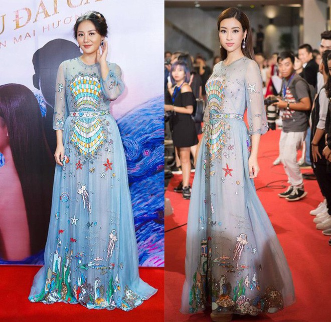 Đụng hàng váy với Hoa hậu Đỗ Mỹ Linh, nhưng Văn Mai Hương lại trông già hơn hẳn vì chọn nhầm phụ kiện kiểu... quý bà - Ảnh 6.