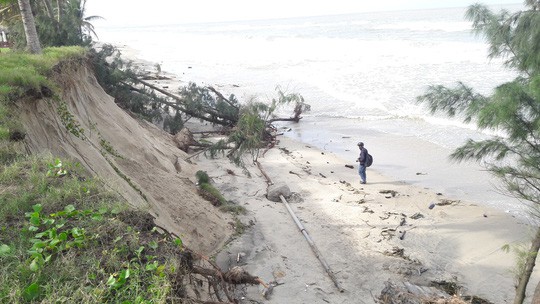 Chùm ảnh: Bờ biển Cửa Đại tan hoang hơn 2 km - Ảnh 7.