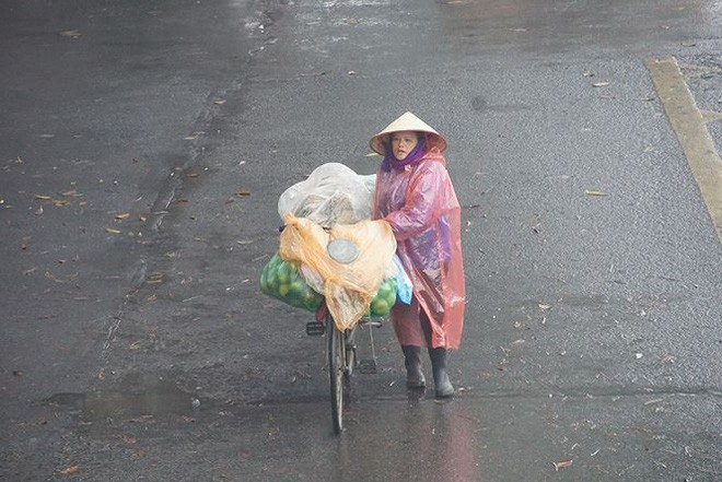 Người Hà Nội vất vả trong ngày mịt mù mưa rét tăng cường - Ảnh 7.
