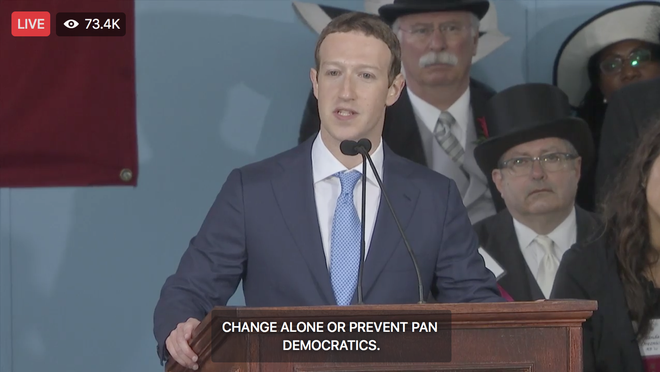 Mark Zuckerberg biểu diễn tính năng chuyển giọng nói thành văn bản để livestream diễn văn Tốt nghiệp, kết quả thì ôi thôi thảm họa không tin được - Ảnh 8.