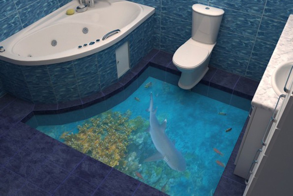14 ý tưởng lát sàn 3D đưa bạn lạc vào thế giới đại dương mênh mông - Ảnh 15.