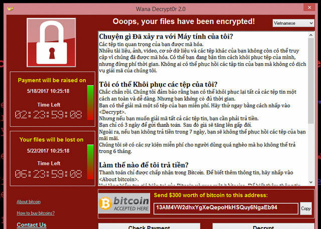 Đọc kỹ yêu cầu đòi tiền chuộc của hacker phát tán WannaCry sẽ thấy một dòng chú ý hết cả hồn - Ảnh 2.