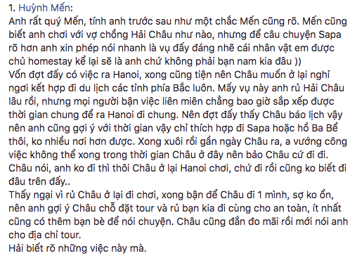 Bạn Lý Phương Châu khẳng định Lâm Vinh Hải biết vợ cũ đi Sapa với Hiền Sến trước khi ly hôn - Ảnh 3.