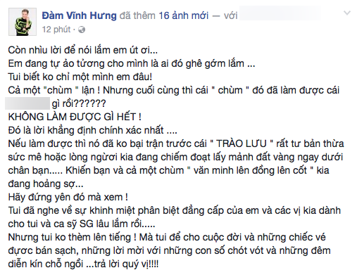 Đàm Vĩnh Hưng lên tiếng gay gắt khi Tùng Dương chê khán giả đắm đuối với Bolero là sự thụt lùi - Ảnh 2.