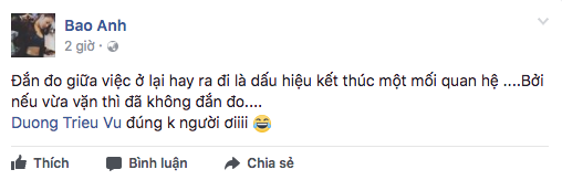 Bảo Anh úp mở về việc kết thúc mối quan hệ, fan nổ ra tranh cãi - Ảnh 1.