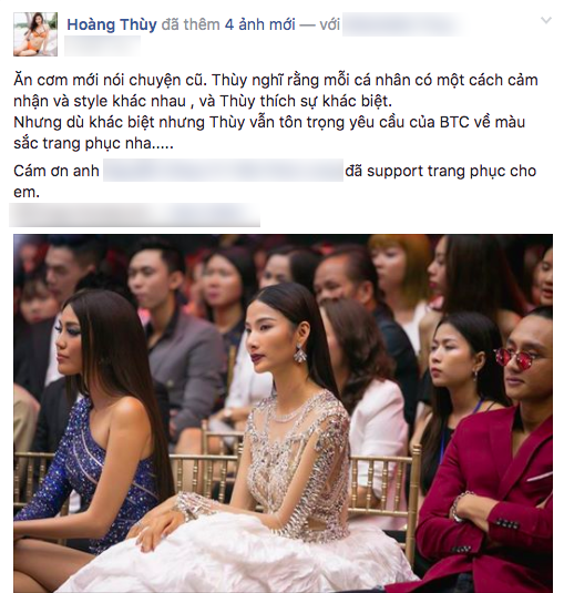 Hoàng Thùy lý giải nguyên nhân dàn HLV The Face mặc trang phục khác màu trong đêm chung kết - Ảnh 1.