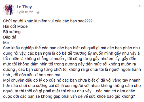 Lê Thúy, Thiều Bảo Trâm và dân mạng lên tiếng bênh vực Cao Ngân trước lời dè bỉu ốm như bộ xương di động - Ảnh 4.