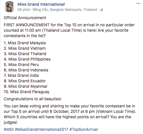 Chưa đầy 4 ngày, Huyền My đã lọt Top 10 thí sinh được yêu thích nhất Miss Grand International - Ảnh 1.