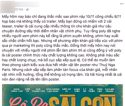 Chưa công chiếu, Cô Ba Sài Gòn đã khiến khán giả tranh cãi vì tấm áp-phích chính thức - Ảnh 4.