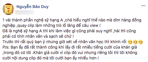 Đăng status ẩn ý, chồng cũ Phi Thanh Vân đá xéo Trấn Thành? - Ảnh 1.