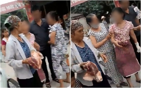 T&acirc;m sự của b&agrave; l&atilde;o bị tiểu thương dằn mặt, dọa vứt thịt lợn xuống ao v&igrave; d&aacute;m... mổ lợn nh&agrave; đem b&aacute;n - Ảnh 1.