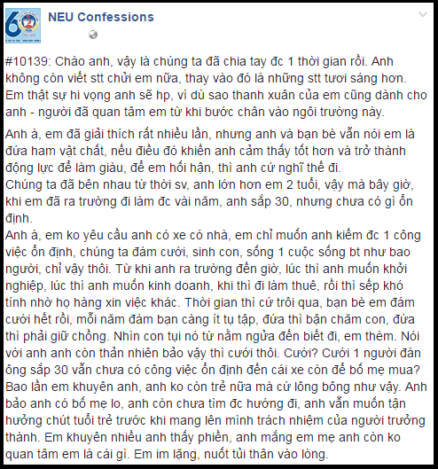 Yêu lâu, cô gái vẫn chia tay bạn trai 30 tuổi vì quá lông bông - Ảnh 1.