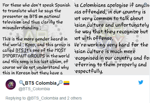 Fan BTS bức xúc vì hành động phân biệt chủng tộc của TV Show Colombia - Ảnh 4.