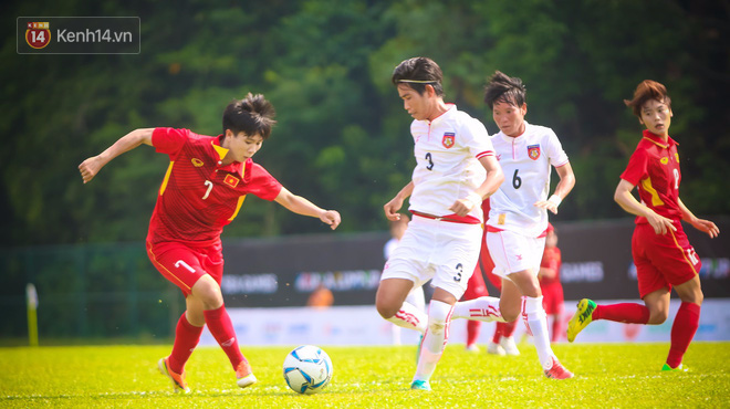 Tuyển nữ Việt Nam đánh bại Myanmar, lên ngôi nhất bảng - Ảnh 3.