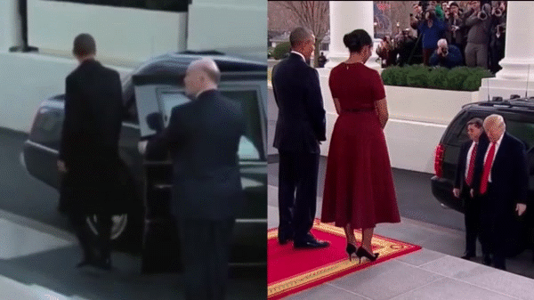 7 khoảnh khắc bất bình thường của Tổng thống Donald Trump và Đệ nhất phu nhân Melania - Ảnh 4.